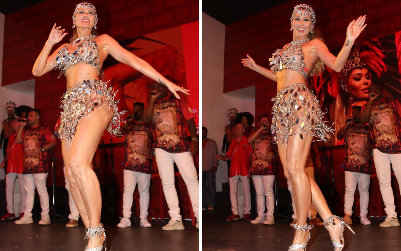 Lívia Andrade samba com musas do Salgueiro para 2026