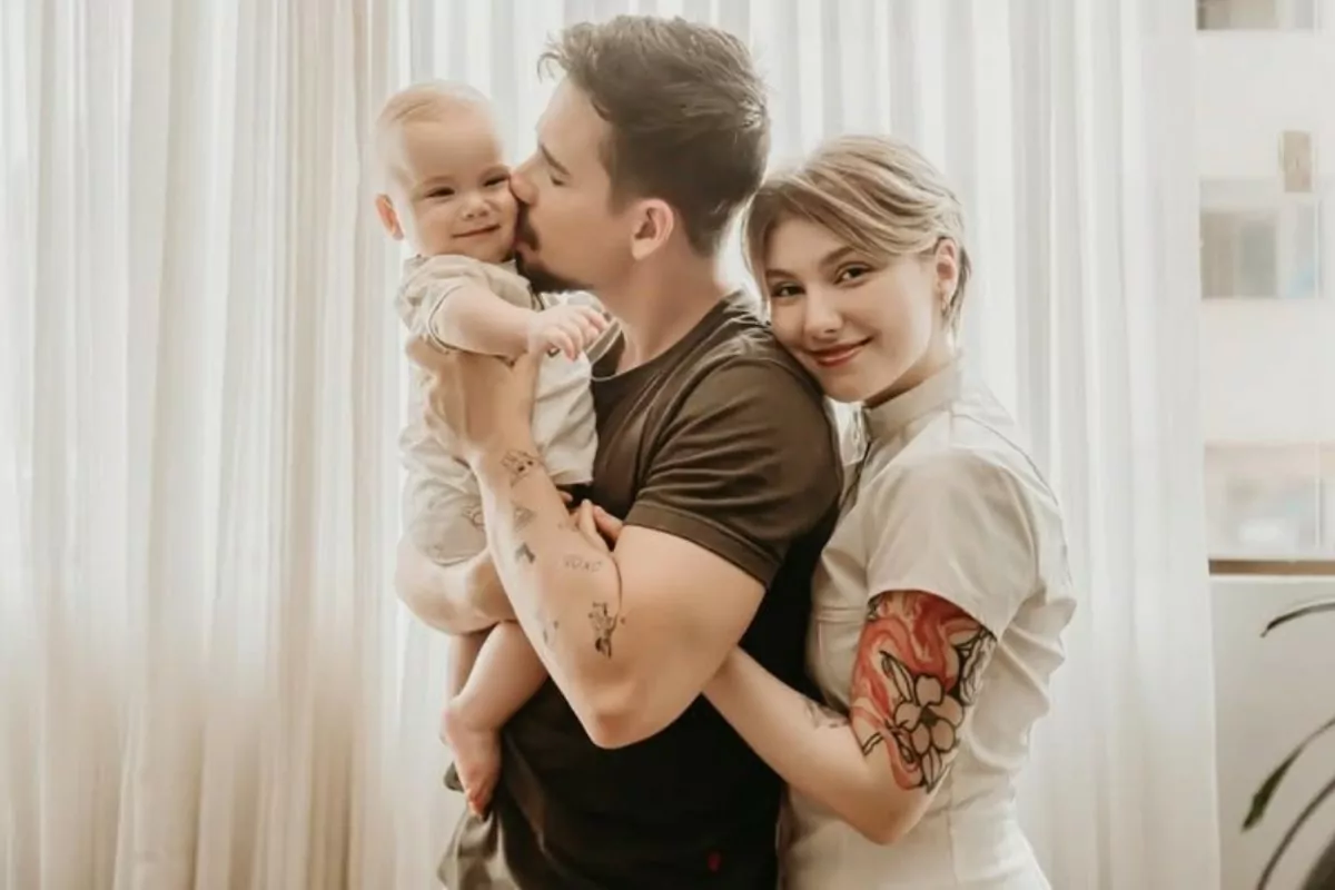 lucas borbas com isabel veloso e filho lucas