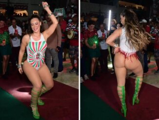 Paolla Oliveira no ensaio da Grande Rio