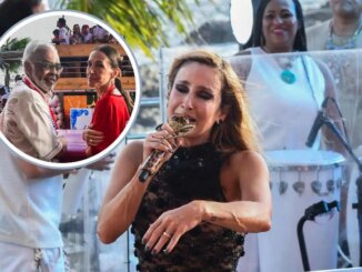 Cláudia Leitte chora ao falar de Preta Gil diante do camarote Expresso 2222 - Foto : Webert Belicio/ AgNews