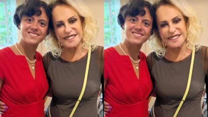Ana Maria Braga com a neta