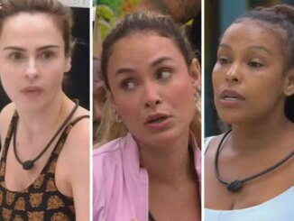 Ana Paula Renault, Sarah Andrade e Sol Vega discutem no almoço do BBB 26