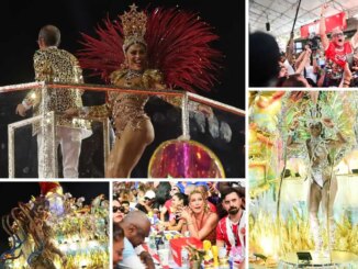 fotomontagem do desfle da unidos da viradouro no carnaval do rio de janeiro em 2026