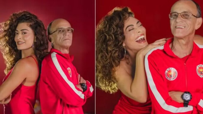 Juliana Paes e Mestre Ciça