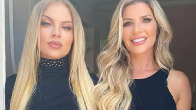 Luísa Sonza com a mãe