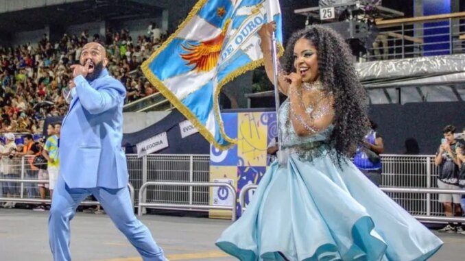 Mestre-sala e porta-bandeira do Águia de Ouro