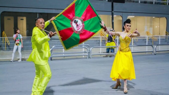 Mestre sala e porta-bandeira da Barroca Zona Sul