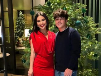 Mileide Mihaile com o filho