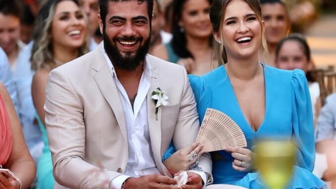 Sertanejo Henrique e a esposa, Amanda