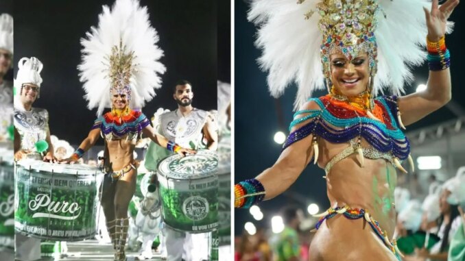 Viviane Araújo na Mancha Verde