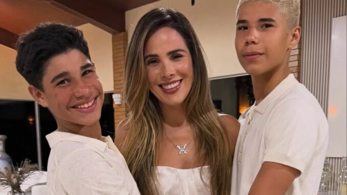 Wanessa Camargo com os filhos